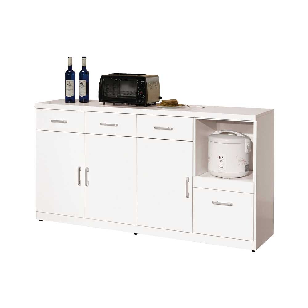 坦菲5.4尺收納餐櫃/碗盤置物櫃/置物矮櫃/拉盤電器櫃(下座)