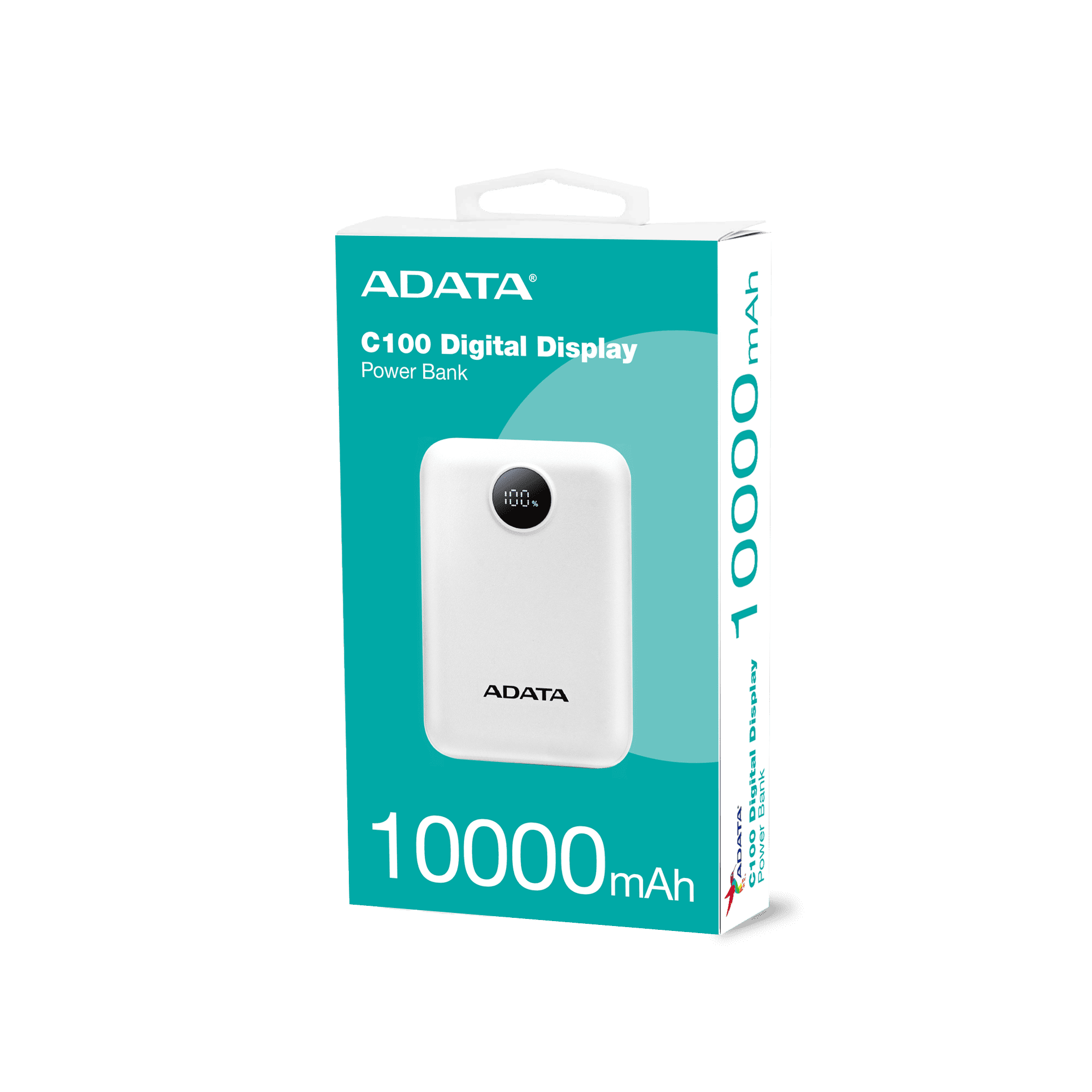 【ADATA 威剛】C100 Digital Display 10000mAh 20W PD/QC 電量顯示 極速快充