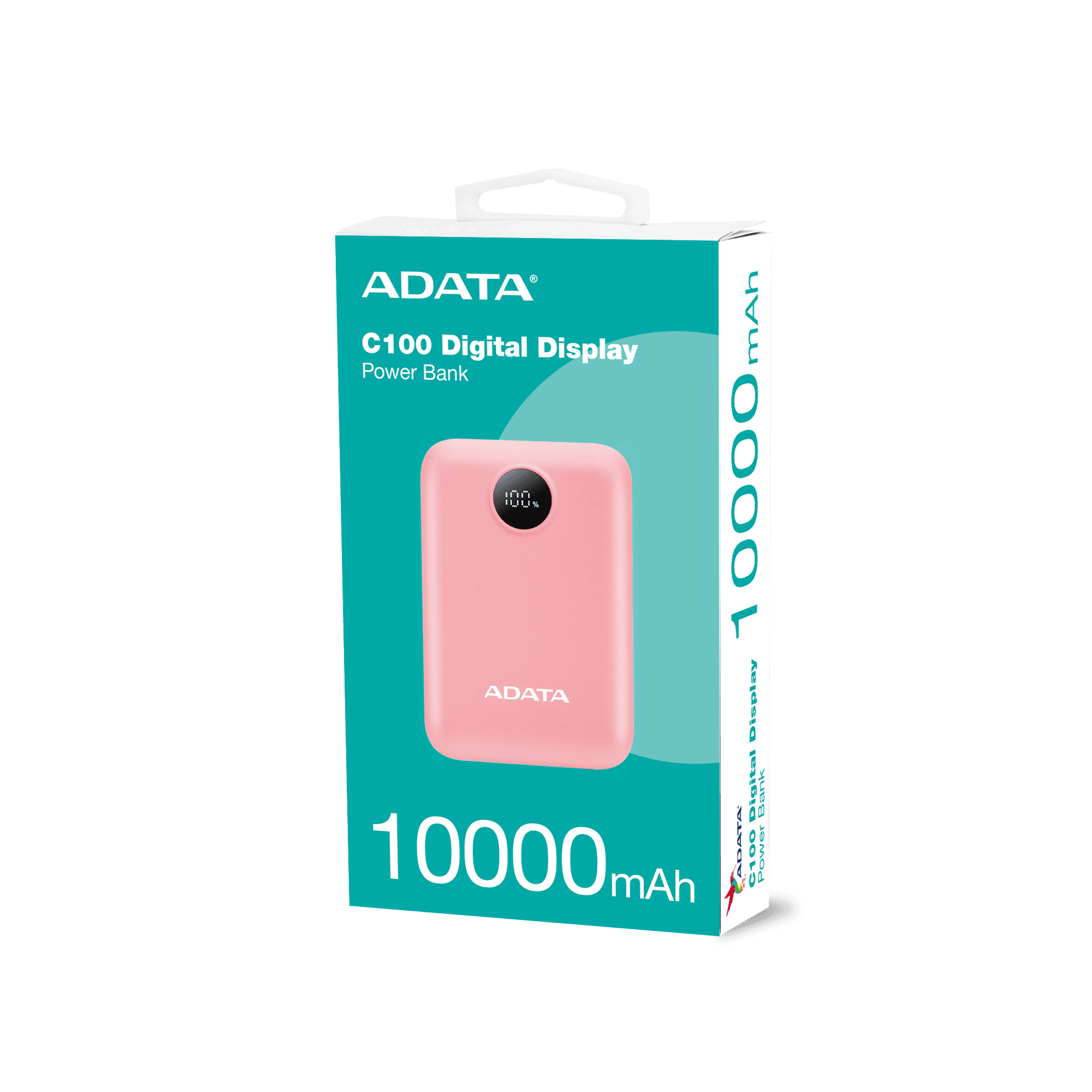 【ADATA 威剛】C100 Digital Display 10000mAh 20W PD/QC 電量顯示 極速快充