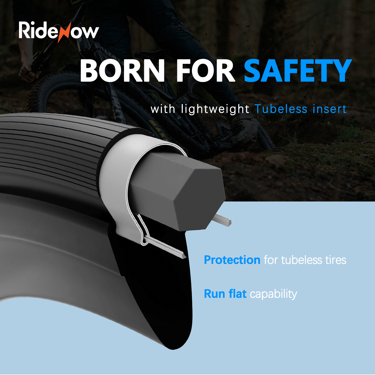 Ridenow 公路真空胎安全內襯 (700C x 28C-38C 適用)