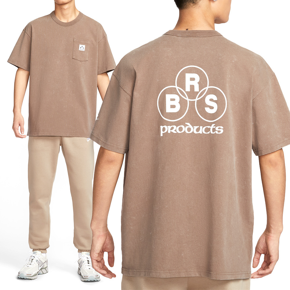 Nike AS M NSW SS PCK Tee GCEL 男款 棕色 寬鬆 運動 休閒 短袖 IF0621-214