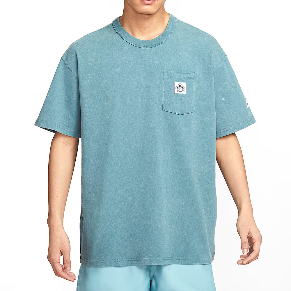 Nike AS M NSW SS PCK Tee GCEL 男款 藍色 寬鬆 運動 休閒 短袖 IF0621-094