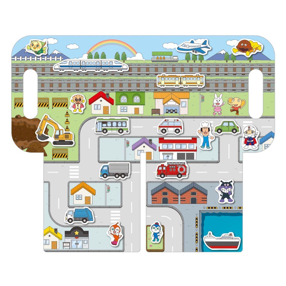 麵包超人 貼板和可重用貼紙 - 車輛主題