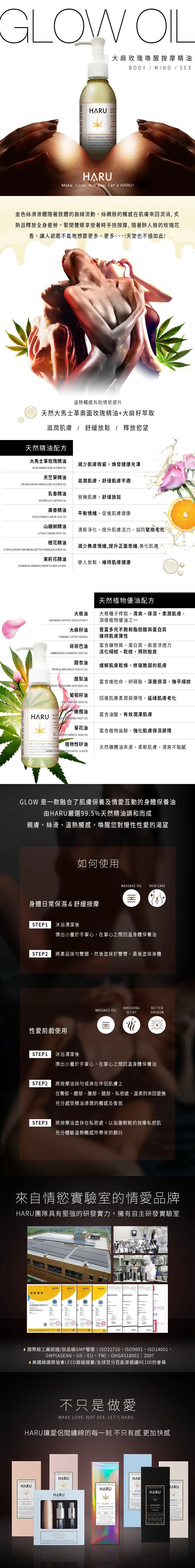 HARU Glow 大馬士革玫瑰 香薰摩油 Intimate Care Pleasure Point