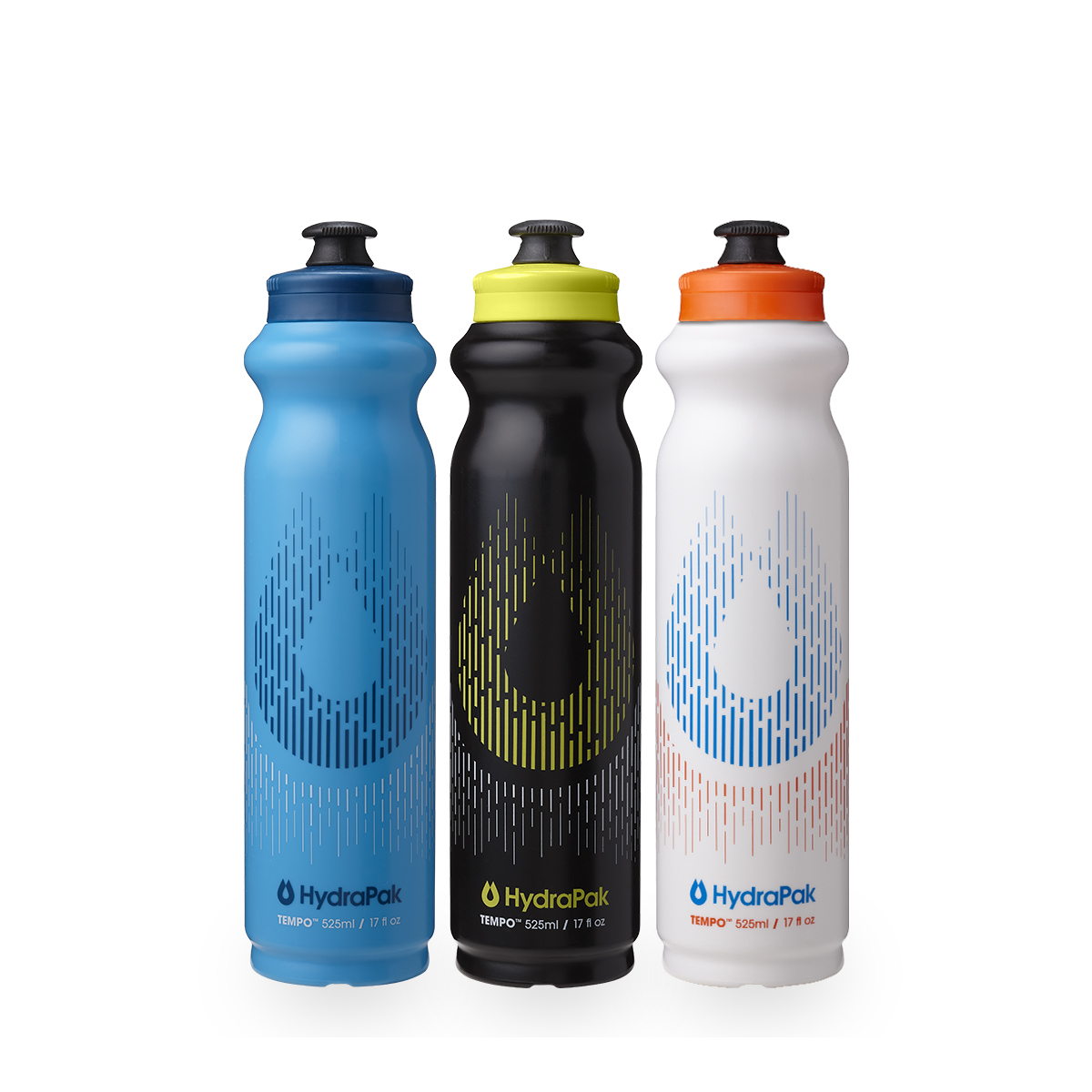[HydraPak] Tempo Bottle 3-pack 525ml 多功能運動水壺(3入)