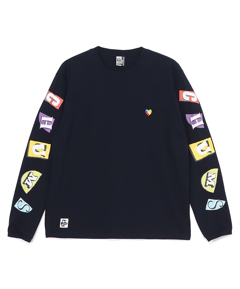 CHUMS - 男裝心形長袖T恤 CH01-2505