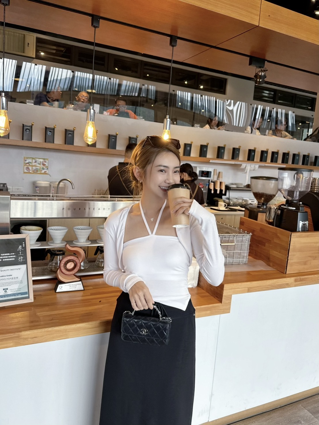 ［預購］🔥07.03春夏新品］💥不用穿內衣！買到賺到款］🇰🇷正韓掛脖bra top+薄款透氣棉小外套兩件式套裝（仙女白/三色）