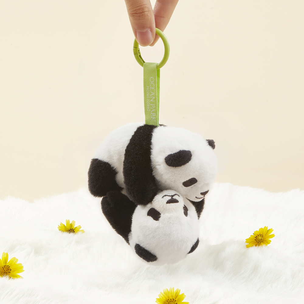 Elder Sister "Jia Jia" & Little Brother "De De" Wagging Plush Keychain