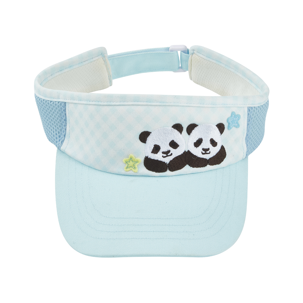 Elder Sister “Jia Jia” & Little Brother “De De” Kids Visor Hat – Light Blue