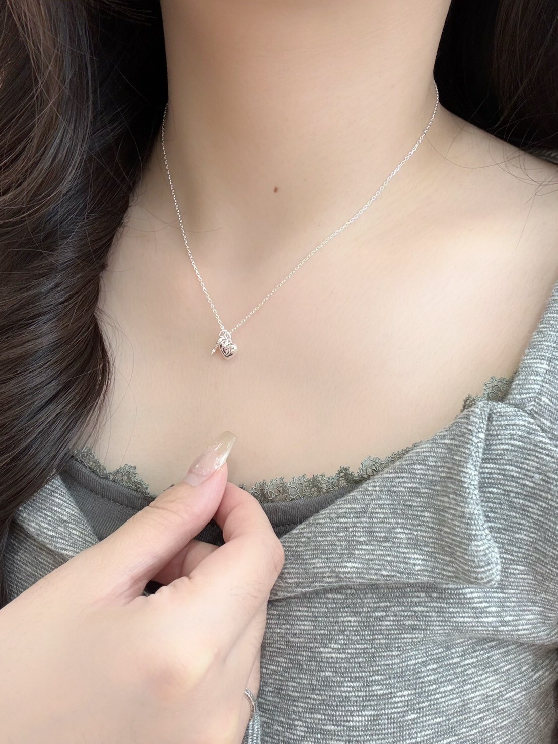 鎖心之鑰純銀項鍊