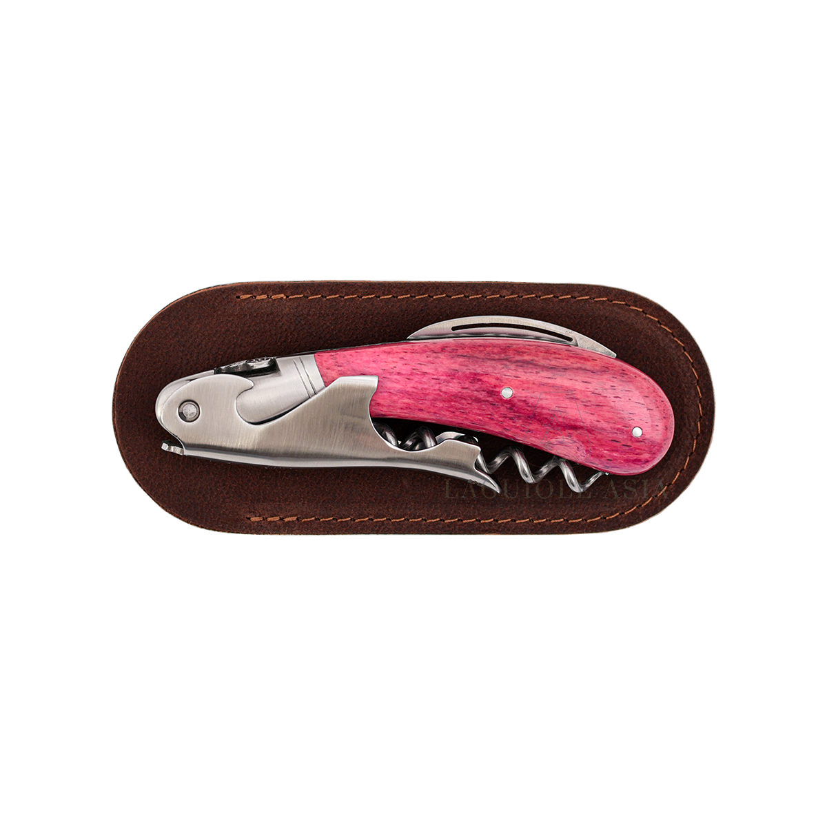 LAGUIOLE MAGNUM ⋆ 碧紅長頸鹿骨 ⋆ Guilloche雋永雕刻大師酒刀