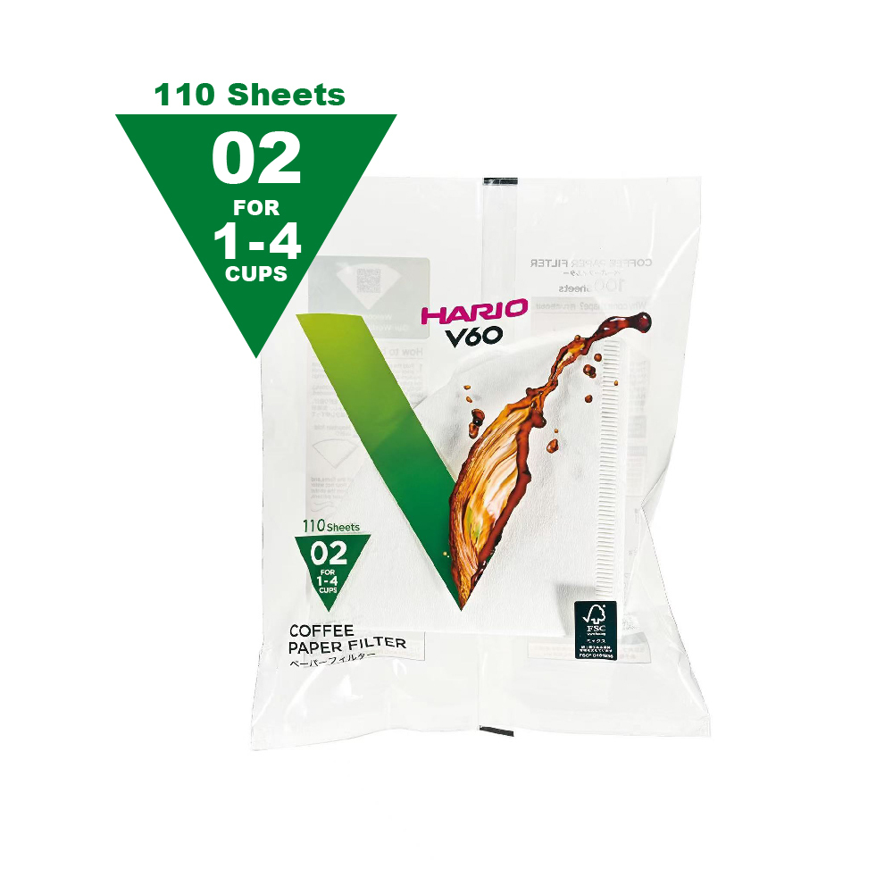 HARIO V60 錐形 圓錐濾紙02-110張 漂白 / 無漂白