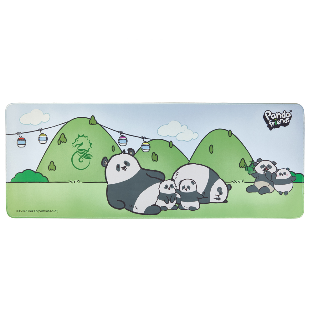 Panda Friends Desktop Mat