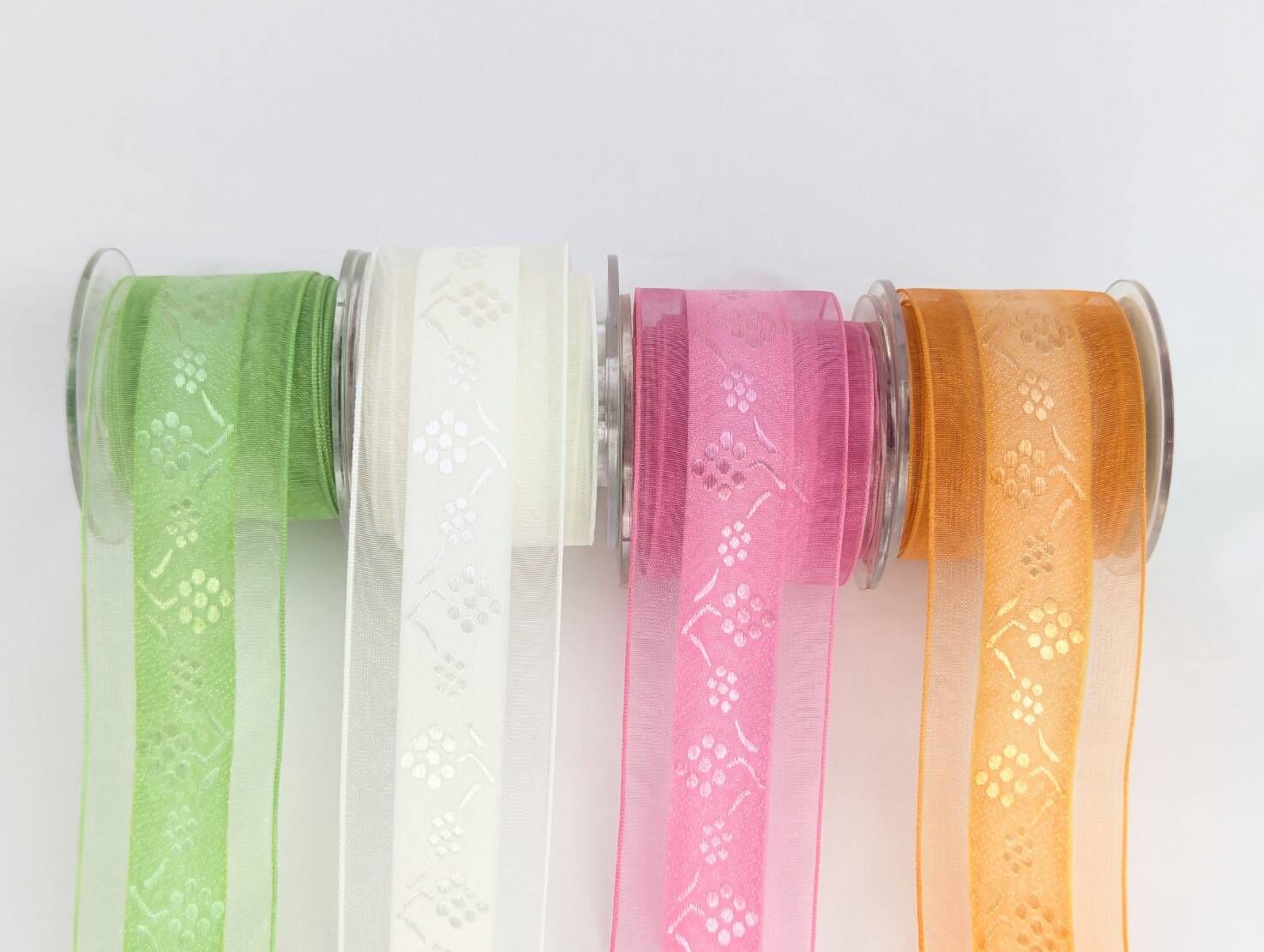 桑葚繡花網紗提花/38mm