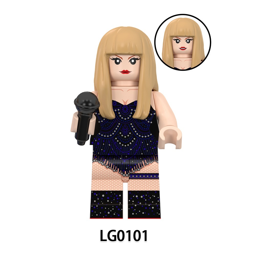 Celebrity Taylor Swift Custom Minifigures Minifigs Fit Lego LG1015 LG0101