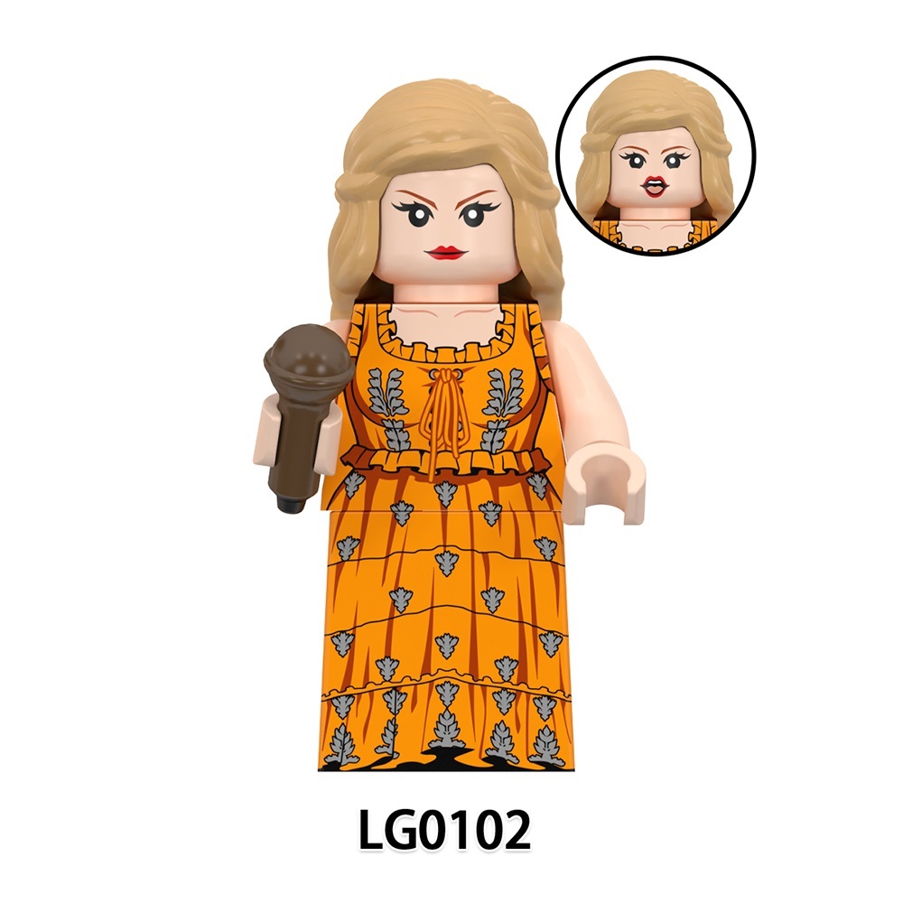 Celebrity Taylor Swift Custom Minifigures Minifigs Fit Lego LG1015 LG0102