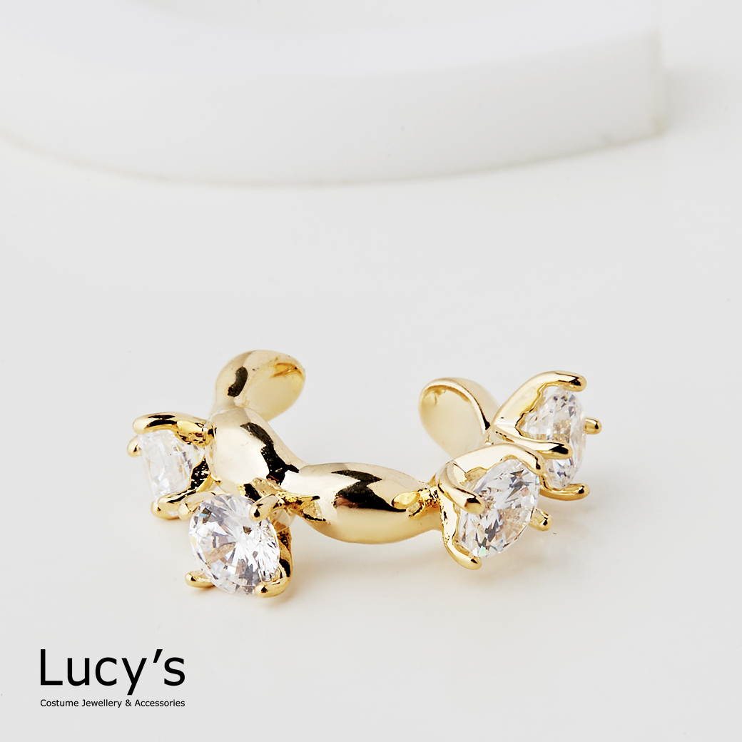 鋯石排序 耳骨夾 (二色) (122764/122765)