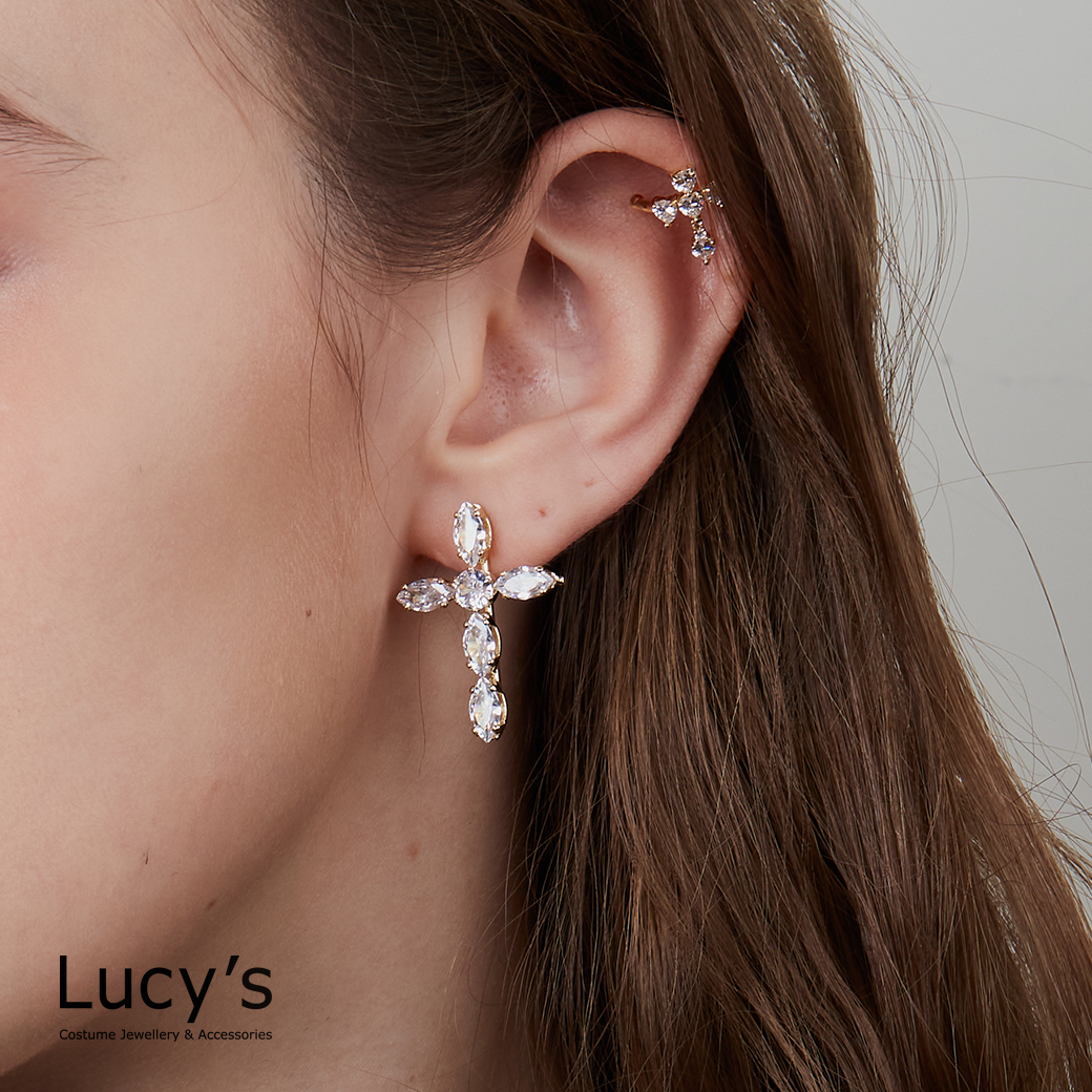 信仰愛情 耳骨夾 (二色) (122949/122950)