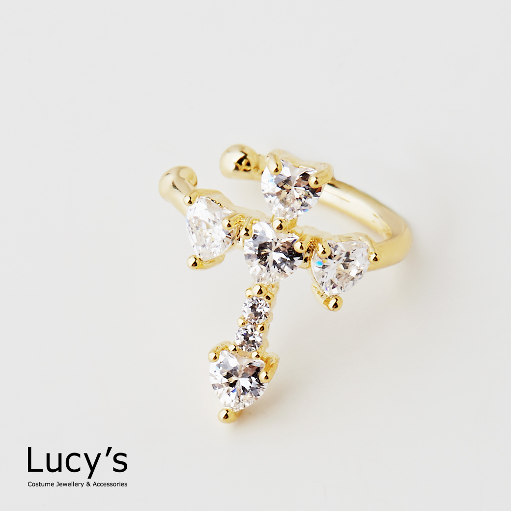 信仰愛情 耳骨夾 (二色) (122949/122950)