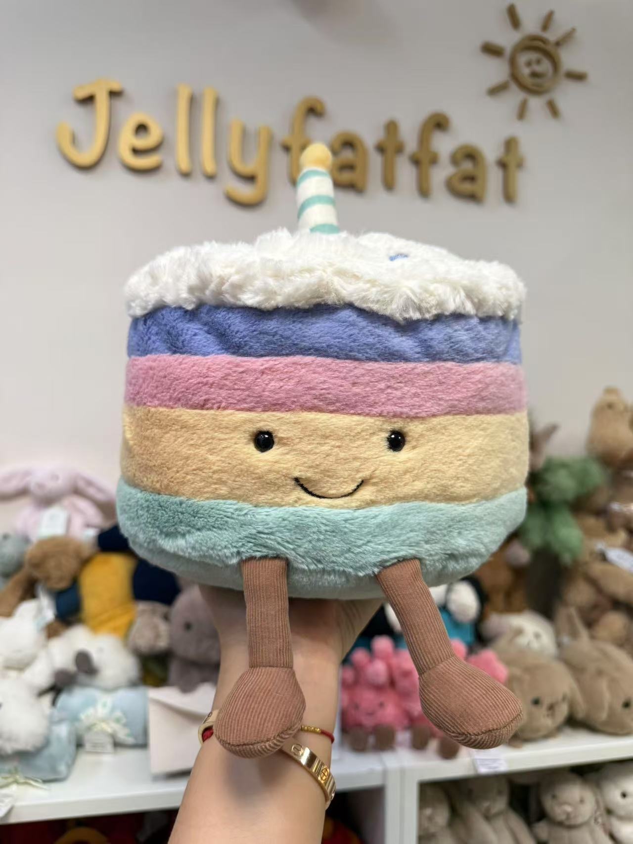 Jellycat Amuseables Rainbow Birthday Cake (Large)