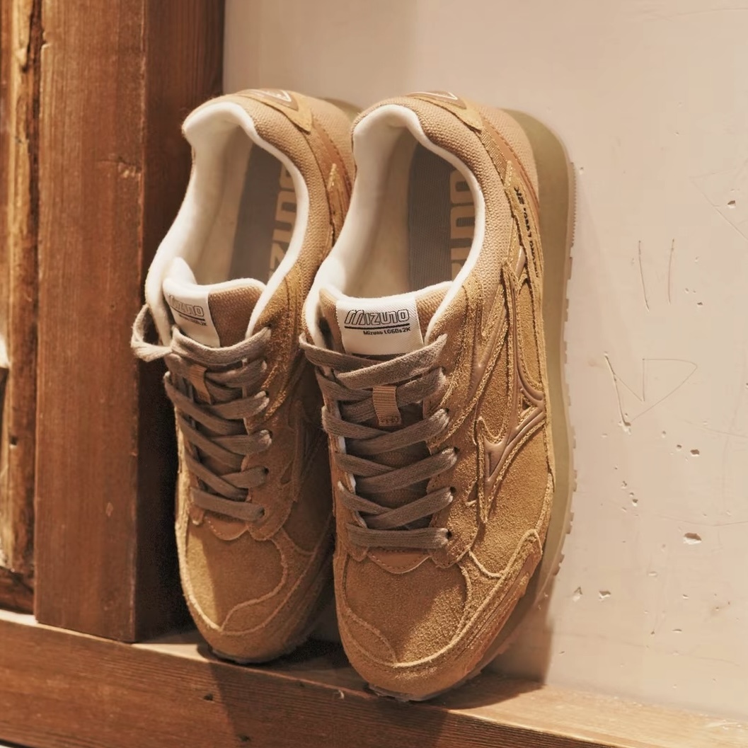 MIZUNO 美津濃 LG 60S 2K 美拉德 卡其 棕 咖啡 麂皮 復古 D1GH242102