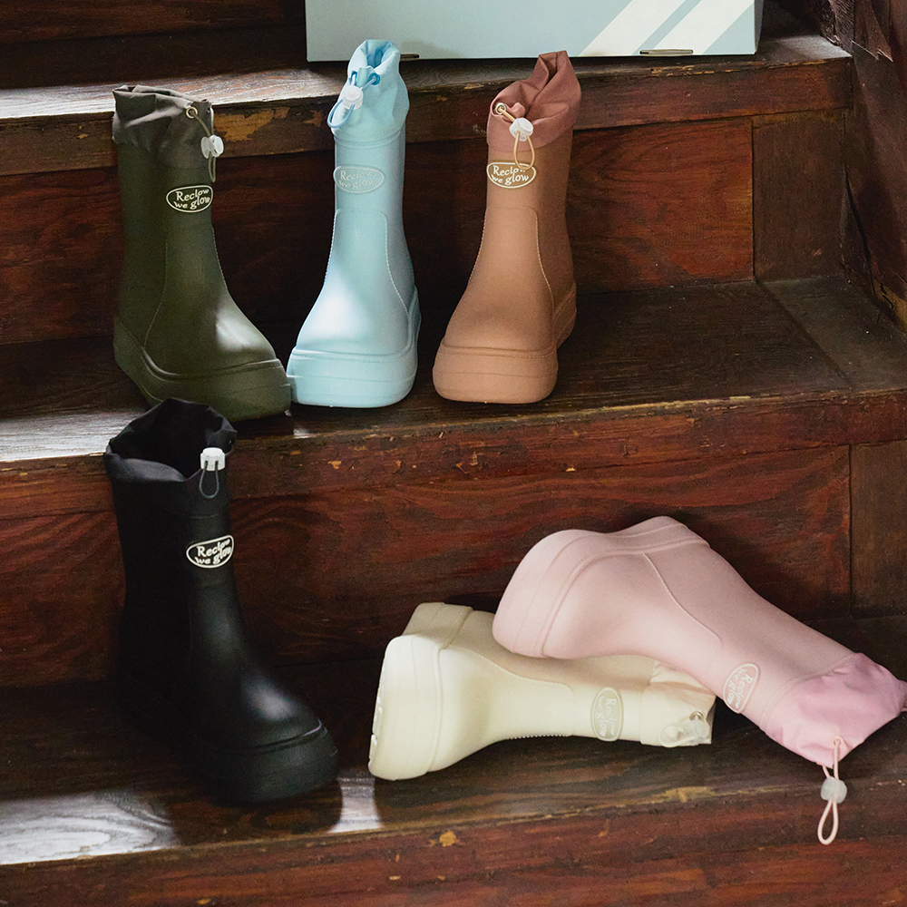 韓國｜RECLOW RE-RAIN SHIRRING BOOTS (4 Colours)