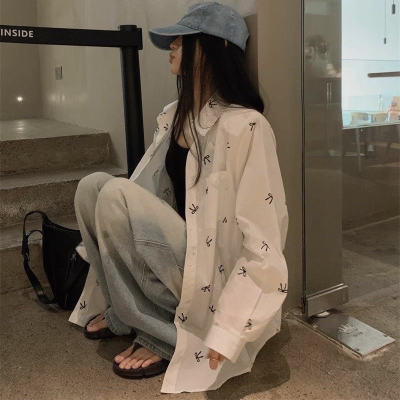 🌟甜美減齡防曬中長款襯衫👚-0210