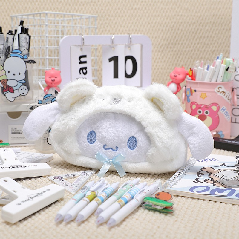 Fluffy Cute Cartoon Storage & Pencil Pouch
