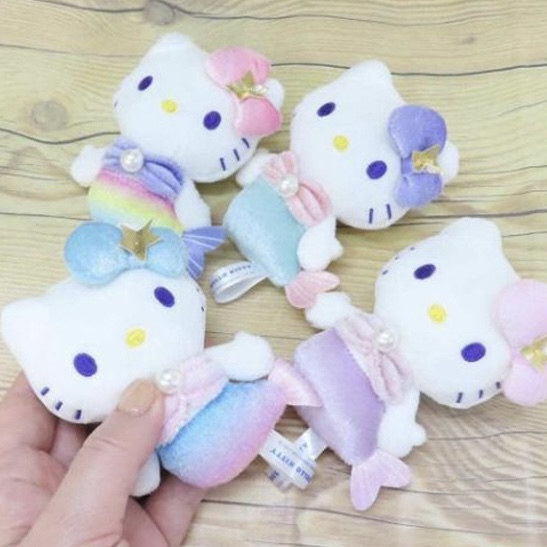SANRIO HELLO KITTY 人魚 吊飾 星星蝴蝶結 絨毛玩具 凱蒂貓 三麗鷗