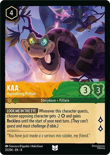Kaa - Hypnotizing Python [Foil] #21 (8)