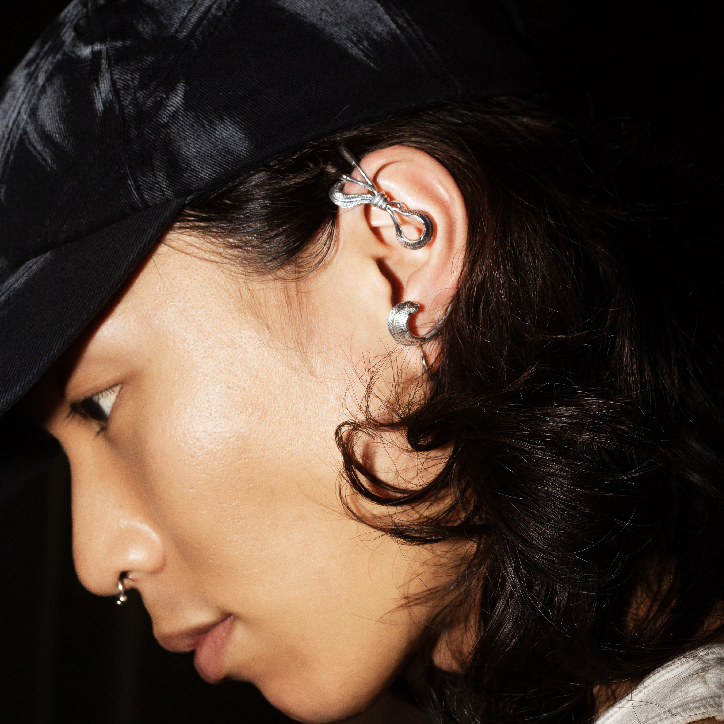 RECOVERY Feather Feather Line Earhook 完形羽線耳掛