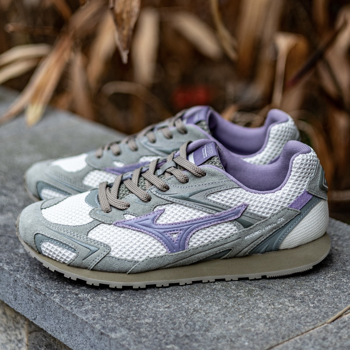 MIZUNO 美津濃LG 60S 2K 鼠尾草綠綠紫麂皮網布復古休閒D1GH242104