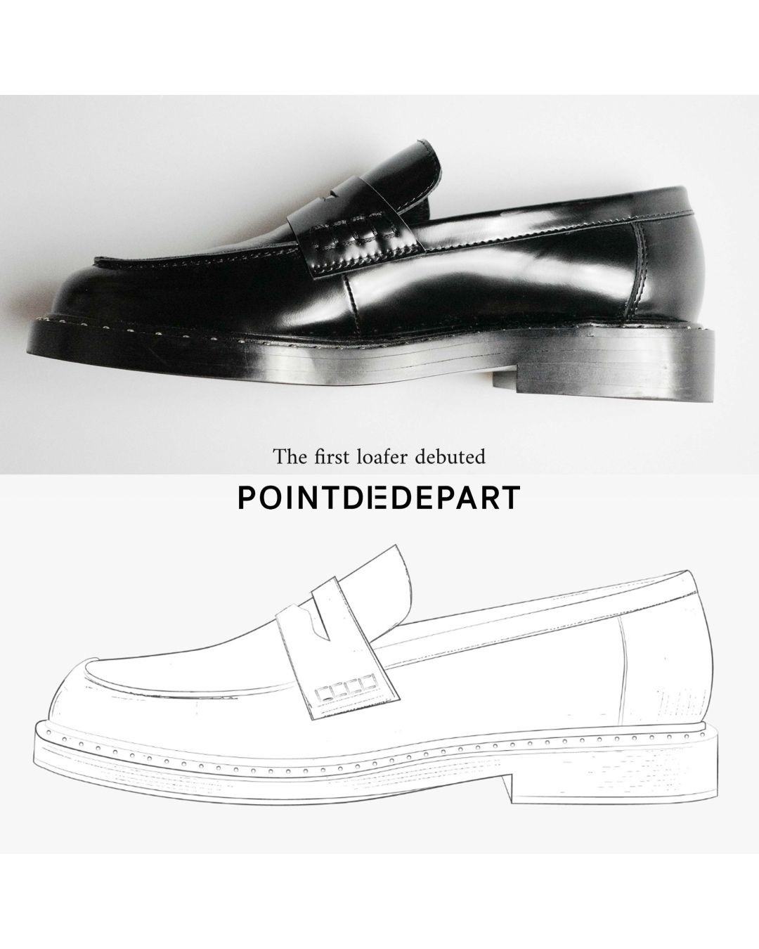 PDD Archive calf leather studs loafer
