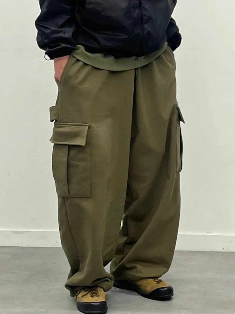 淨色工裝鬆身褲 P3121