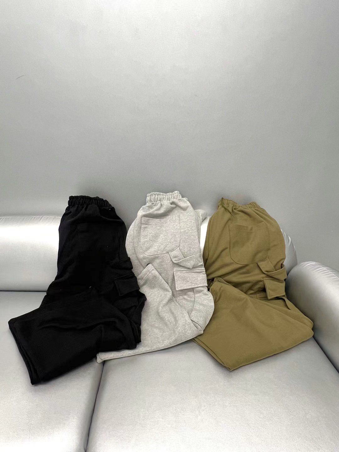 淨色工裝鬆身褲 P3121