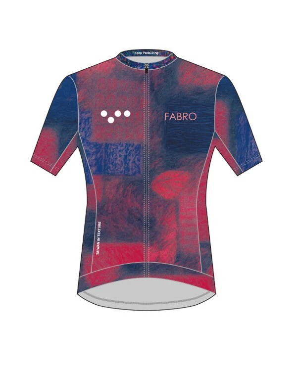 Pedla 女款短車衣 Taiwan Textures Classic SS Jersey /Red-Navy 藍紅