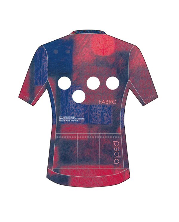 Pedla 女款短車衣 Taiwan Textures Classic SS Jersey /Red-Navy 藍紅