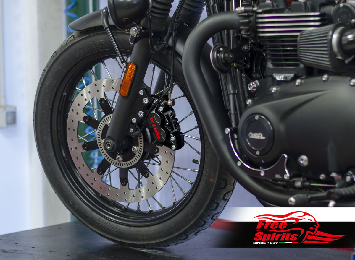 Free Spirits 水冷凱旋專用 Brembo 前卡鉗+碟盤套件