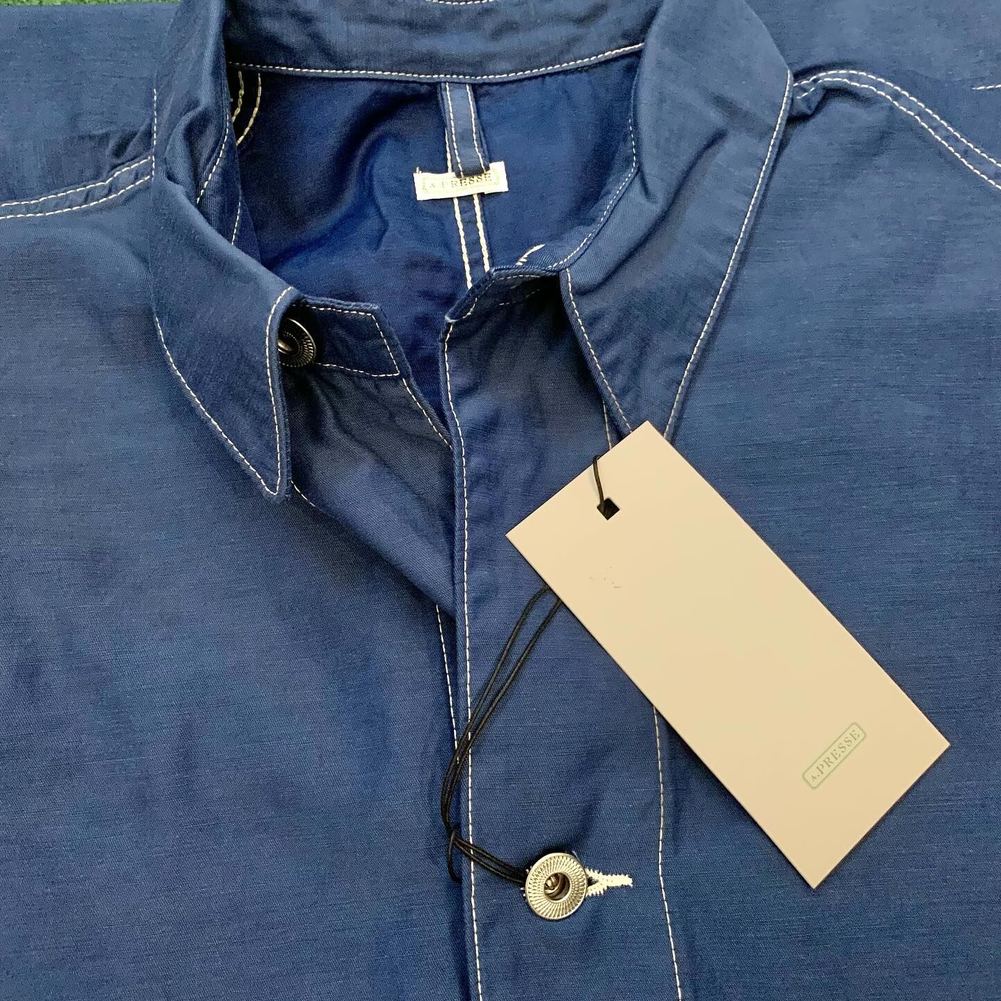 A.PRESSE OVER DYEING COVERALL JACKET - BLUE SIZE 2