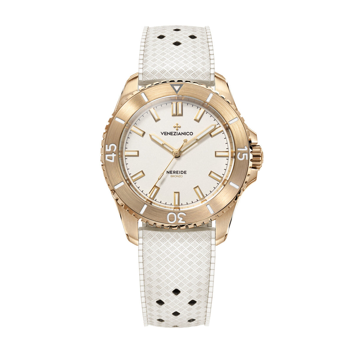 Venezianico Nereide Bronzo 39mm 青銅錶 橡膠帶機械錶 3121556