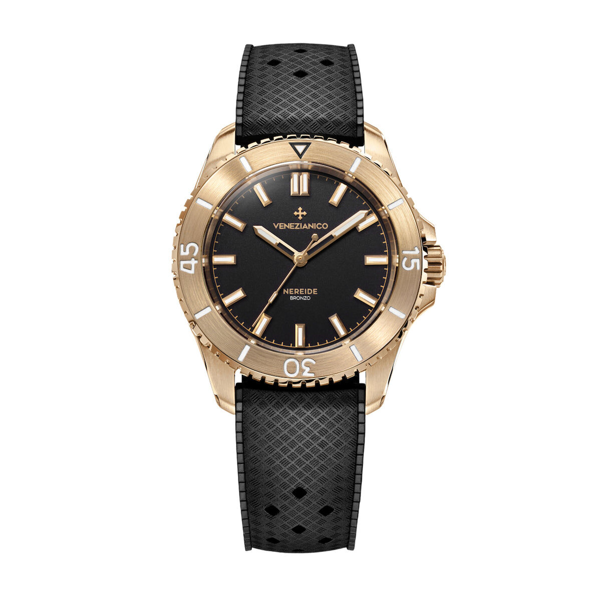 Venezianico Nereide Bronzo 39mm 青銅錶 橡膠帶機械錶 3121555