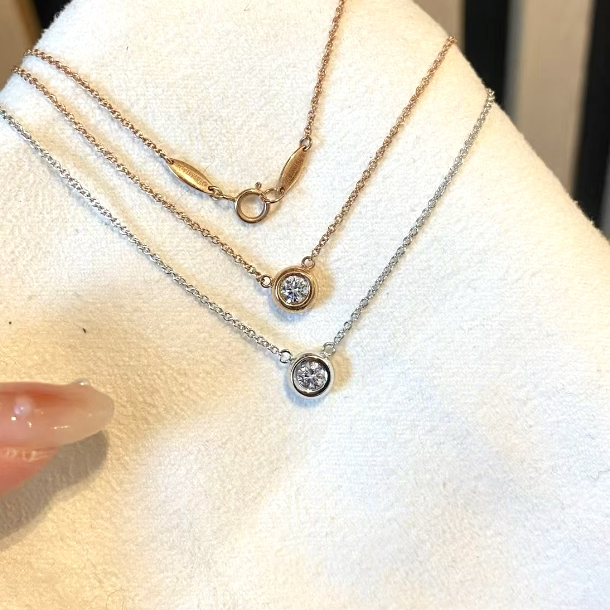 18k”Ti peretti經典泡泡水鑽30分高奢定製項鍊系列