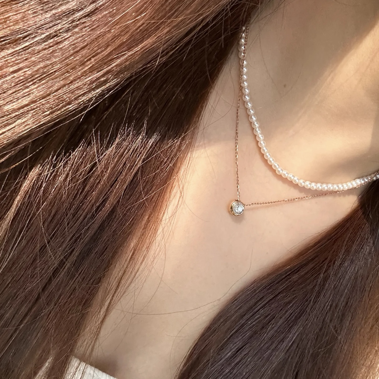 18k”Ti peretti經典泡泡水鑽30分高奢定製項鍊系列