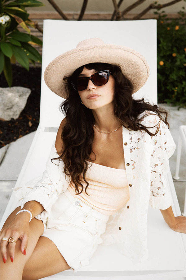 BRIXTON - CRINKLE 平口上衣