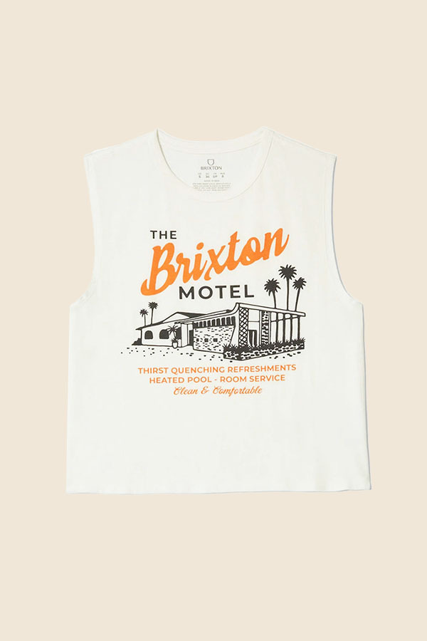 BRIXTON - MOTEL 無袖背心（復古白）