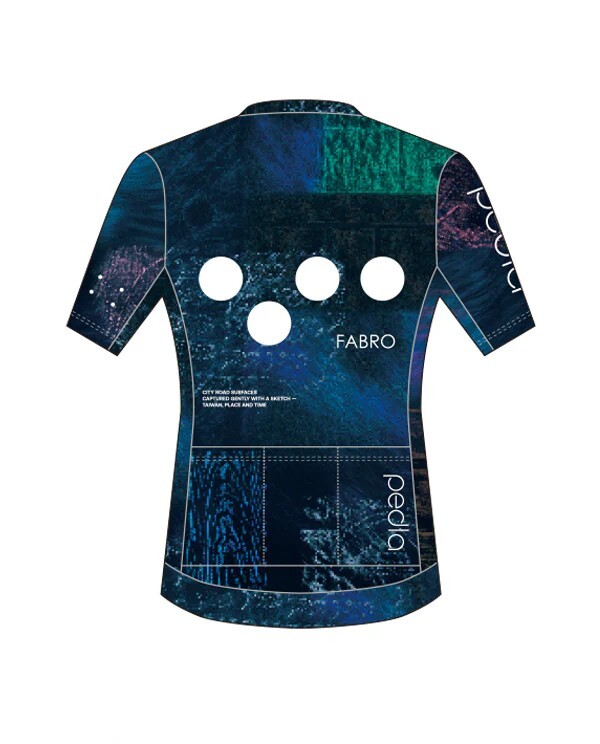 Pedla 女款短車衣 Taiwan Textures Classic SS Jersey /Dark Blue-Green 黑綠綠