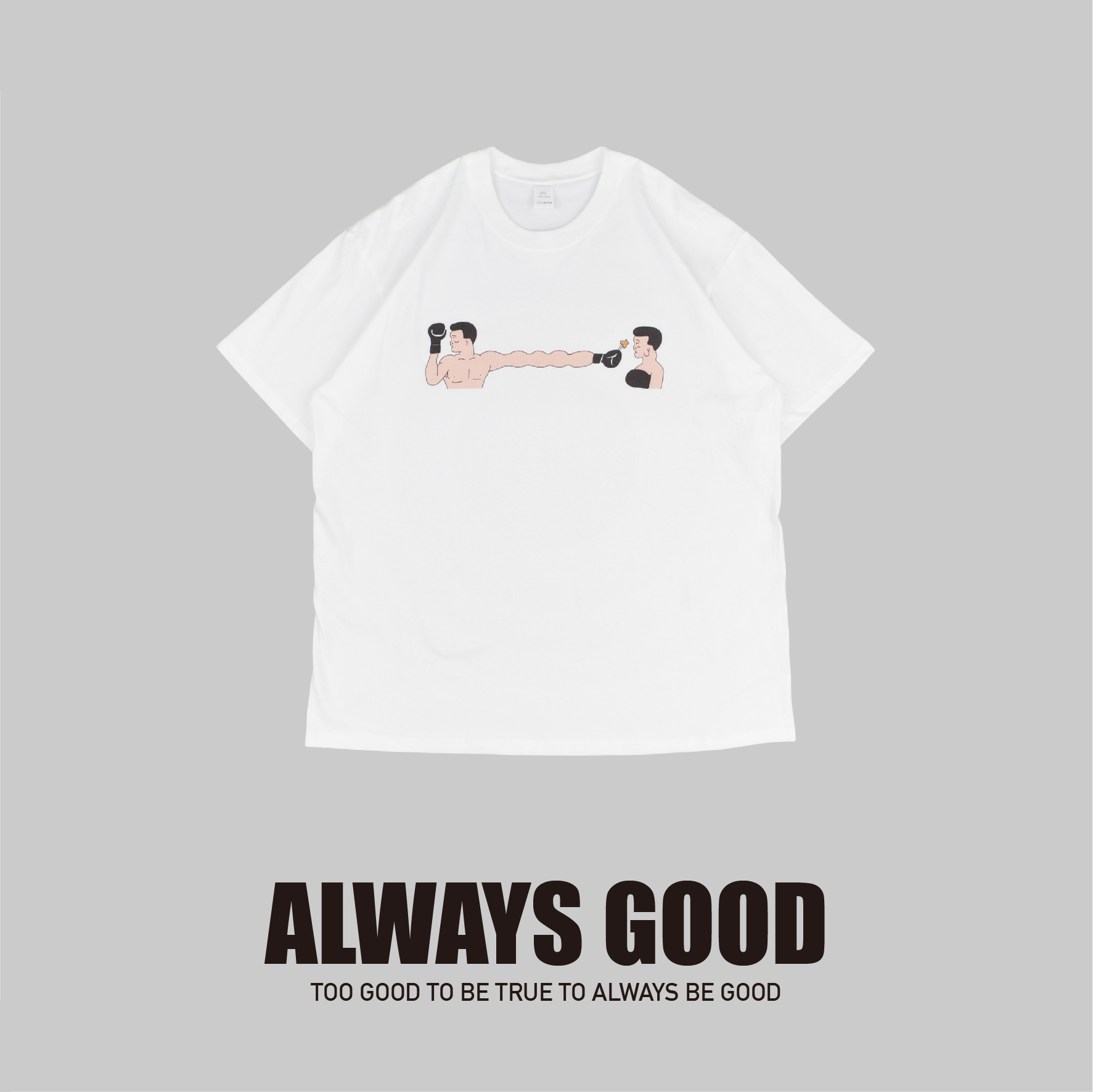 『Always_Good』送你一朵花 印花 短T