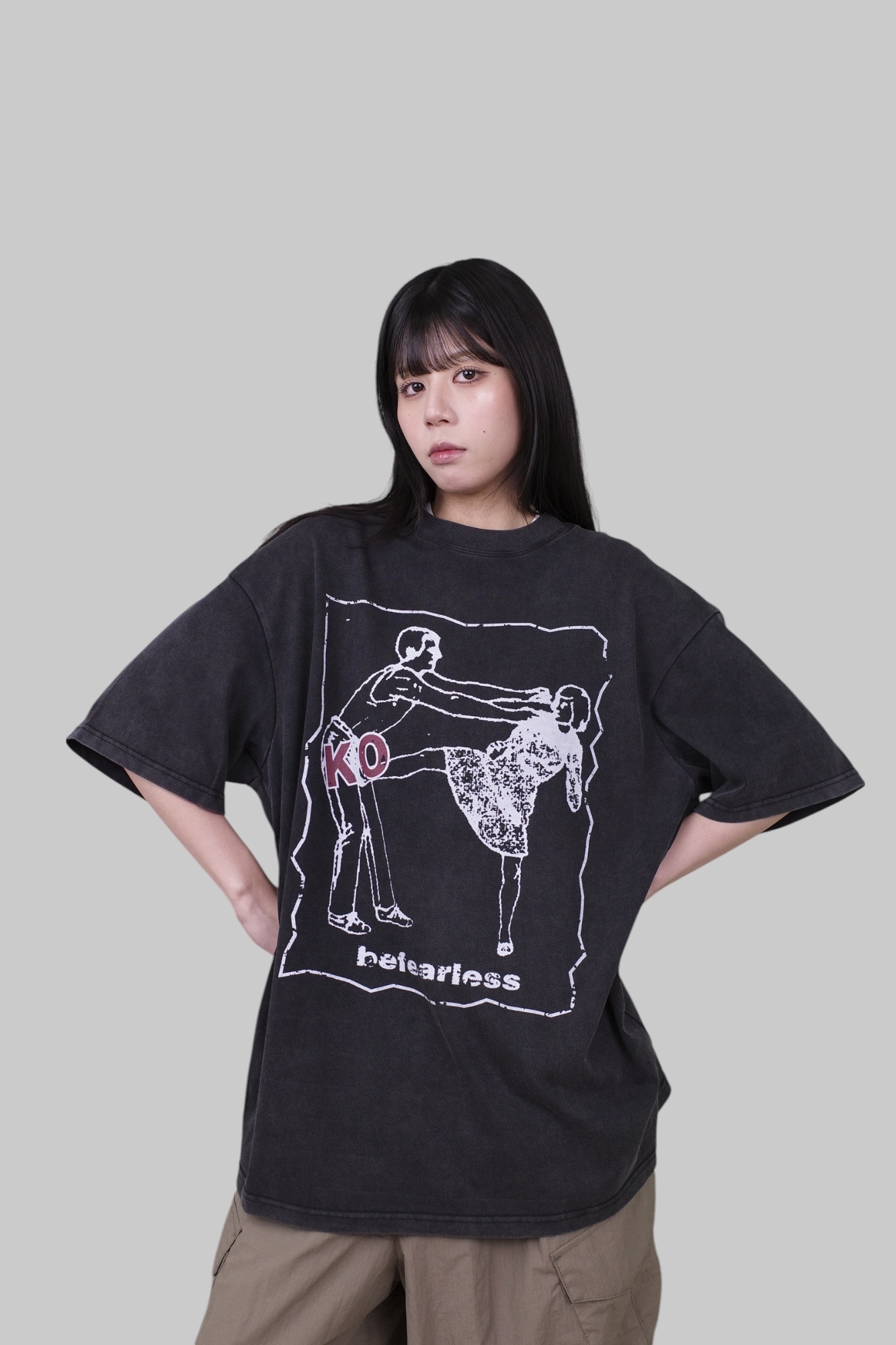 『Always_Good』女生要懂得保護自己 印花 短T