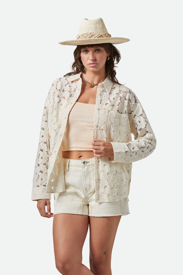 BRIXTON - 蕾絲透膚襯衫