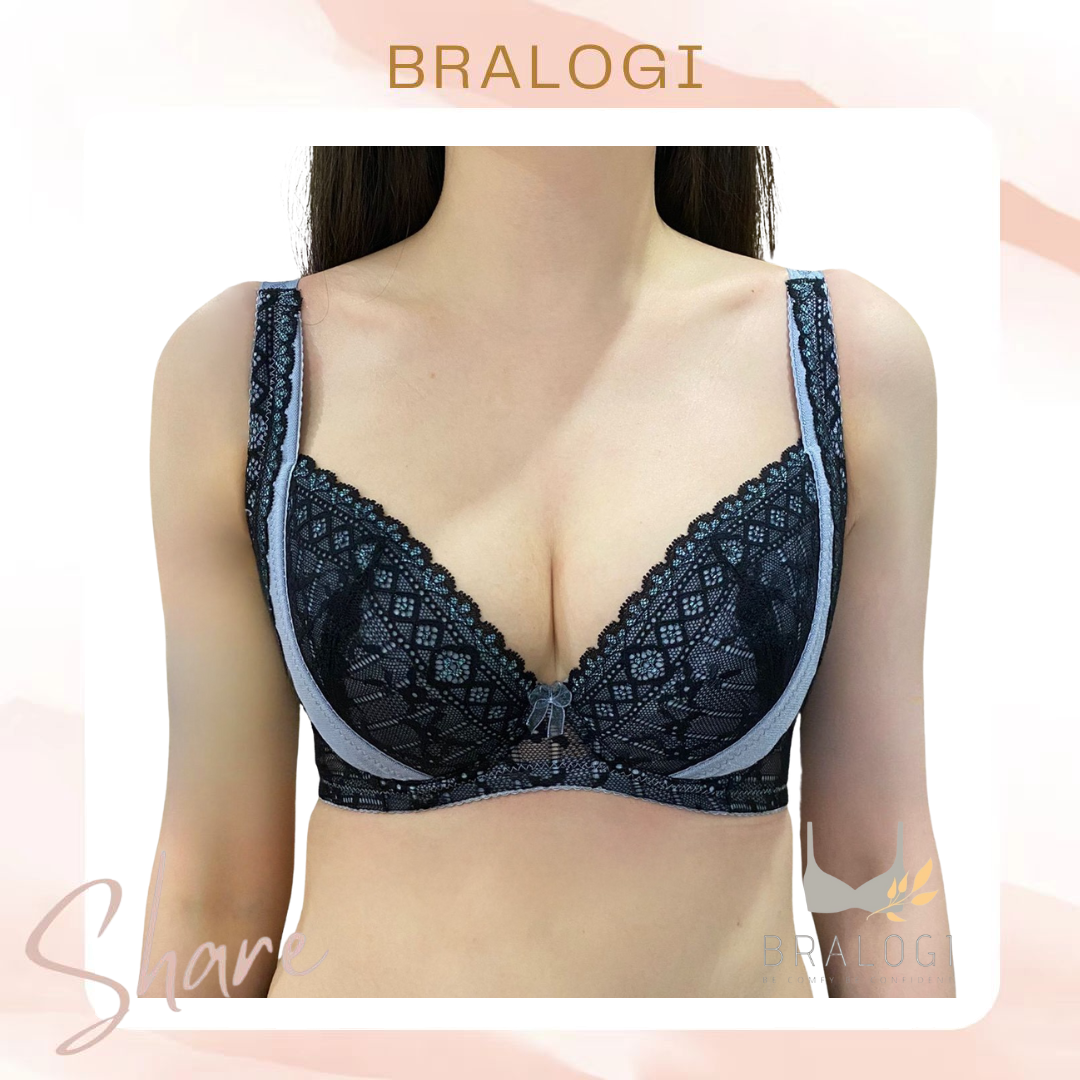 2353 蕾絲雙挺集中包覆月牙型胸 C-G罩